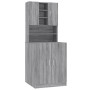 Armario para lavadora madera contrachapada gris Sonoma de vidaXL, Accesorios para lavadoras y secadoras - Ref: Foro24-3120183...