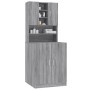 Armario para lavadora madera contrachapada gris Sonoma de vidaXL, Accesorios para lavadoras y secadoras - Ref: Foro24-3120183...