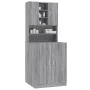 Armario para lavadora madera contrachapada gris Sonoma de vidaXL, Accesorios para lavadoras y secadoras - Ref: Foro24-3120183...