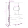 Armario para lavadora madera contrachapada gris Sonoma de vidaXL, Accesorios para lavadoras y secadoras - Ref: Foro24-3120183...