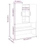 Armario para lavadora madera contrachapada gris Sonoma de vidaXL, Accesorios para lavadoras y secadoras - Ref: Foro24-3120183...