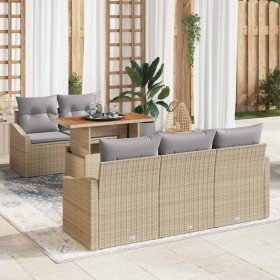 Conjunto de Comedor de Jardín Beige y gris 100 x 55 x 73 cm en Sofás de exterior | Comprar online en Foru.es
