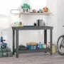 Solid gray pine wood workbench 110x50x80 cm by vidaXL, Work tables - Ref: Foro24-822503, Price: 90,22 €, Discount: %