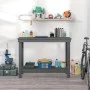 Solid gray pine wood workbench 110x50x80 cm by vidaXL, Work tables - Ref: Foro24-822503, Price: 90,22 €, Discount: %