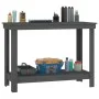 Solid gray pine wood workbench 110x50x80 cm by vidaXL, Work tables - Ref: Foro24-822503, Price: 90,22 €, Discount: %