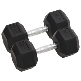 Mancuernas 2 unidades hierro fundido 25 kg de vidaXL, Peso libre - Ref: Foro24-93605, Precio: 113,98 €, Descuento: %