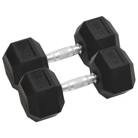 Mancuernas 2 unidades hierro fundido 25 kg de vidaXL, Peso libre - Ref: Foro24-93605, Precio: 111,84 €, Descuento: %