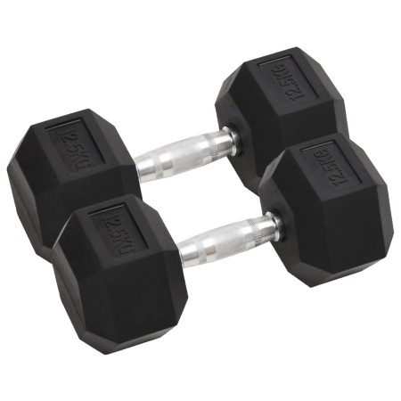 Mancuernas 2 unidades hierro fundido 25 kg de vidaXL, Peso libre - Ref: Foro24-93605, Precio: 113,98 €, Descuento: %