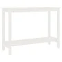 Konsolentisch aus massivem weißem Kiefernholz, 110 x 40 x 80 cm von vidaXL, Seitentische - Ref: Foro24-822283, Preis: 98,64 €...