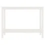 Konsolentisch aus massivem weißem Kiefernholz, 110 x 40 x 80 cm von vidaXL, Seitentische - Ref: Foro24-822283, Preis: 98,64 €...