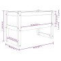 Jardinera madera maciza de pino marrón miel 78x40x52 cm de vidaXL, Maceteros y jardineras - Ref: Foro24-822120, Precio: 72,15...