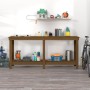 Banco de trabajo madera maciza de pino marrón miel 180x50x80 cm de vidaXL, Mesas de trabajo - Ref: Foro24-822514, Precio: 155...