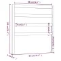 Bettkopfteil aus massivem weißem Kiefernholz, 95 x 4 x 100 cm von vidaXL, Kopf- und Fußteile - Ref: Foro24-822233, Preis: 26,...