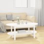 Mesa de centro de madera maciza de pino blanco 110x55x45 cm de vidaXL, Mesas de centro - Ref: Foro24-822288, Precio: 127,03 €...