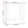 Banco de trabajo madera maciza de pino marrón miel 80x50x80 cm de vidaXL, Mesas de trabajo - Ref: Foro24-822499, Precio: 67,9...