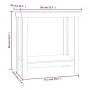 Werkbank Massivholz Kiefer honigbraun 80x50x80 cm von vidaXL, Arbeitstische - Ref: Foro24-822499, Preis: 67,32 €, Rabatt: %