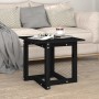 Mesa de centro de madera maciza de pino negra 50x50x45 cm de vidaXL, Mesas de centro - Ref: Foro24-822176, Precio: 43,02 €, D...