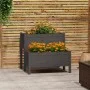 Solid gray pine wood planter 84.5x84x75 cm by vidaXL, Pots and planters - Ref: Foro24-822259, Price: 102,38 €, Discount: %