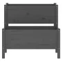 Solid gray pine wood planter 84.5x84x75 cm by vidaXL, Pots and planters - Ref: Foro24-822259, Price: 102,38 €, Discount: %