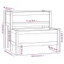 Solid gray pine wood planter 84.5x84x75 cm by vidaXL, Pots and planters - Ref: Foro24-822259, Price: 102,38 €, Discount: %