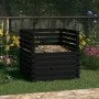 Solid black pine wood composter 80x80x78 cm by vidaXL, Composters - Ref: Foro24-822191, Price: 114,05 €, Discount: %