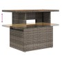 Conjunto de Comedor de Jardín Gris y marrón 100 x 55 x 73 cm en Sofás de exterior | Comprar online en Foru.es