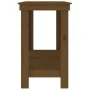 Solid honey brown pine wood workbench 140x50x80 cm by vidaXL, Work tables - Ref: Foro24-822509, Price: 101,83 €, Discount: %