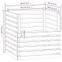 Solid pine wood composter 80x80x78 cm by vidaXL, Composters - Ref: Foro24-822188, Price: 84,46 €, Discount: %