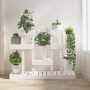 Soporte para plantas madera maciza pino blanco 104,5x25x77,5 cm de vidaXL, Soportes para macetas - Ref: Foro24-822098, Precio...