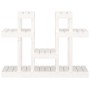 Soporte para plantas madera maciza pino blanco 104,5x25x77,5 cm de vidaXL, Soportes para macetas - Ref: Foro24-822098, Precio...