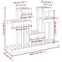 Soporte para plantas madera maciza pino blanco 104,5x25x77,5 cm de vidaXL, Soportes para macetas - Ref: Foro24-822098, Precio...