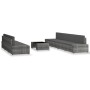 Juego de muebles de jardín 8 piezas ratán sintético gris en Conjuntos de jardín | Comprar online en Foru.es