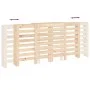 Cubierta de radiador madera maciza de pino 210x21x85 cm de vidaXL, Accesorios para radiadores de calefacción - Ref: Foro24-82...