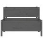 Jardinera de madera de pino maciza gris 110x84x75 cm de vidaXL, Maceteros y jardineras - Ref: Foro24-822264, Precio: 155,57 €...
