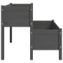 Jardinera de madera de pino maciza gris 110x84x75 cm de vidaXL, Maceteros y jardineras - Ref: Foro24-822264, Precio: 155,57 €...