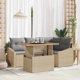 Conjunto de Comedor de Jardín Beige y gris 100 x 55 x 73 cm en Sofás de exterior | Comprar online en Foru.es