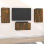 Set de muebles de TV 3 pzas madera contrachapada roble ahumado de vidaXL, Muebles TV - Ref: Foro24-3120230, Precio: 94,17 €, ...