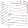 Compostador de madera maciza de pino gris 100x100x102 cm de vidaXL, Compostadores - Ref: Foro24-822194, Precio: 183,24 €, Des...