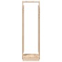 Soporte para leña madera maciza de pino 33,5x30x110 cm de vidaXL, Bolsas y soportes de leña - Ref: Foro24-822621, Precio: 45,...