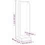 Soporte para leña madera maciza de pino 33,5x30x110 cm de vidaXL, Bolsas y soportes de leña - Ref: Foro24-822621, Precio: 45,...
