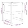 Jardinera madera maciza de pino blanco 40x40x52,5 cm de vidaXL, Maceteros y jardineras - Ref: Foro24-822109, Precio: 40,68 €,...