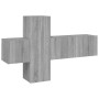 Set de muebles para TV 3 pzas madera contrachapada gris Sonoma de vidaXL, Muebles TV - Ref: Foro24-3120225, Precio: 89,30 €, ...