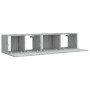 Set de muebles para TV 2 pzas madera contrachapada gris Sonoma de vidaXL, Muebles TV - Ref: Foro24-3120279, Precio: 69,08 €, ...