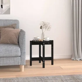 Couchtisch aus massivem Kiefernholz schwarz Ø42,5x45 cm von vidaXL, Couchtisch - Ref: Foro24-822316, Preis: 24,60 €, Rabatt: %