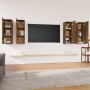 Mueble TV 4 uds madera contrachapada roble ahumado 30,5x30x90cm de vidaXL, Muebles TV - Ref: Foro24-3120329, Precio: 158,28 €...