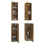 Mueble TV 4 uds madera contrachapada roble ahumado 30,5x30x90cm de vidaXL, Muebles TV - Ref: Foro24-3120329, Precio: 158,28 €...