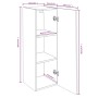 Mueble TV 4 uds madera contrachapada roble ahumado 30,5x30x90cm de vidaXL, Muebles TV - Ref: Foro24-3120329, Precio: 158,28 €...