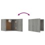 Muebles para TV de pared 8 uds gris Sonoma 30,5x30x30 cm de vidaXL, Muebles TV - Ref: Foro24-3120324, Precio: 173,56 €, Descu...