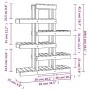 Soporte para plantas madera maciza pino gris 85x25x109,5 cm de vidaXL, Soportes para macetas - Ref: Foro24-822089, Precio: 75...
