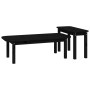 Juego de mesas de centro 2 piezas madera maciza de pino negro de vidaXL, Mesas de centro - Ref: Foro24-822366, Precio: 77,90 ...
